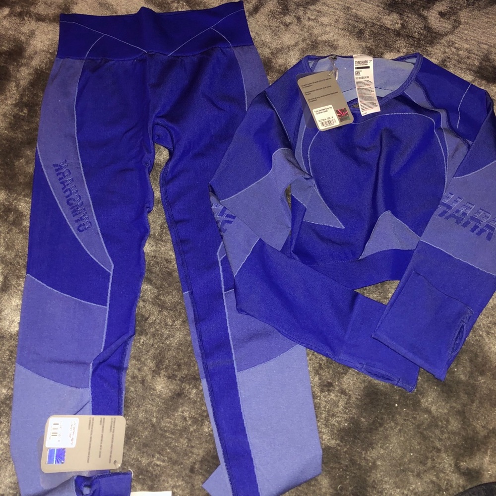 Brand new gymshark blue turbo seamless leggings